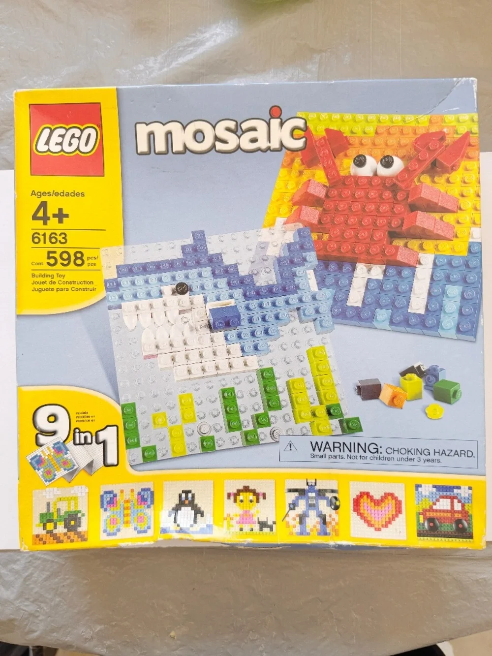 LEGO 6163 Mosaic 9 in 1 Creative Building Toy 598 Pcs Ages 4+ New In Box NISB